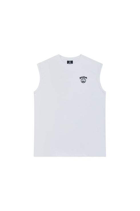 Embroidered Heavyweight Sports Vest Men's Sleeveless T-Shirt