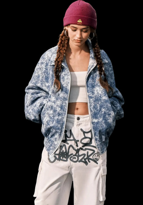 Snowflake Washed Denim Jacket