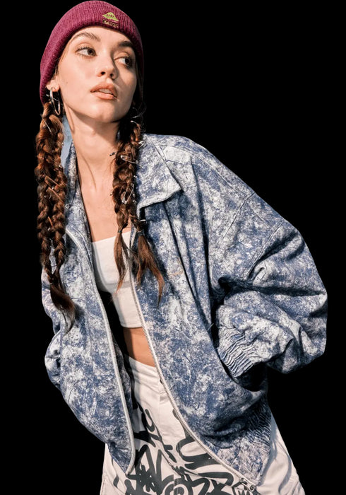 Snowflake Washed Denim Jacket